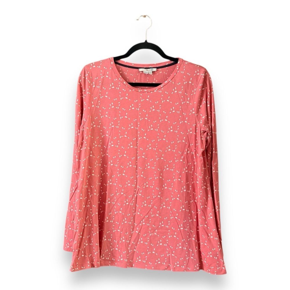 Boden Pink Printed Long Sleeve Top Size 14